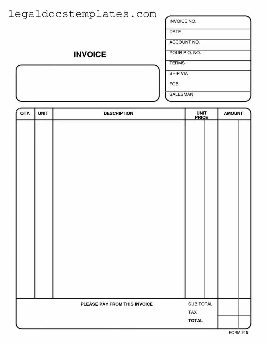 Fill Out Your Free And Invoice Pdf Template