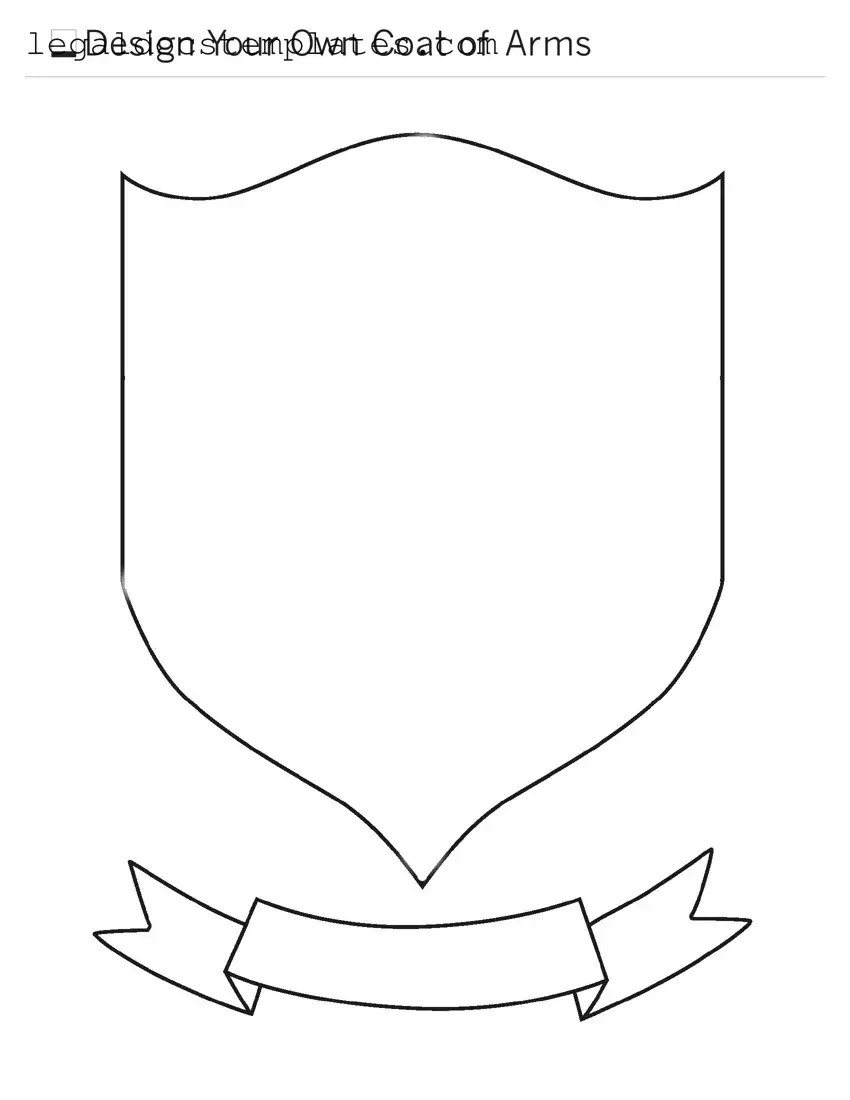 Fill Out Your Coat Of Arms Template