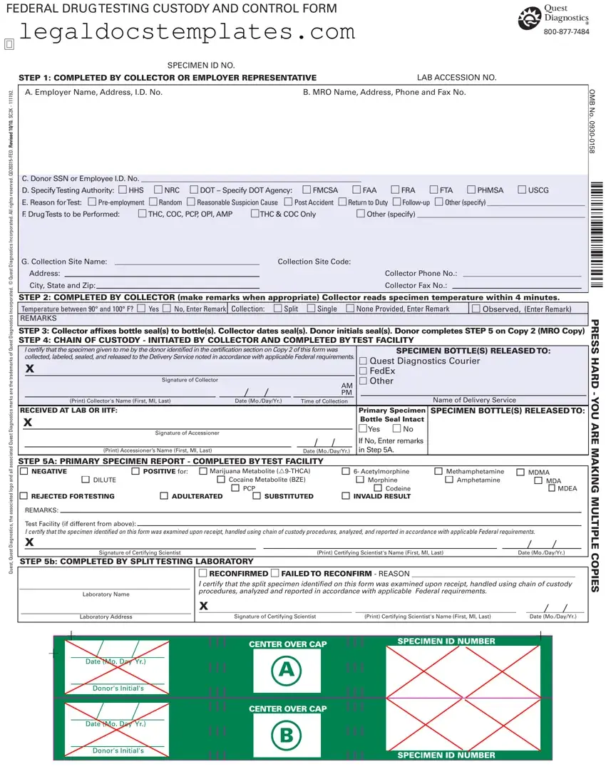 Fill Out Your Drug Screen Template