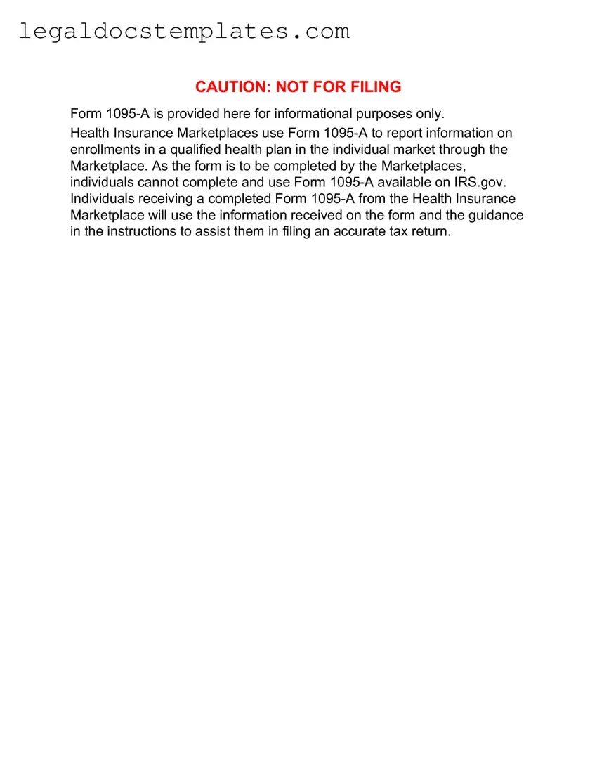 Fill Out Your IRS 1095-A Template