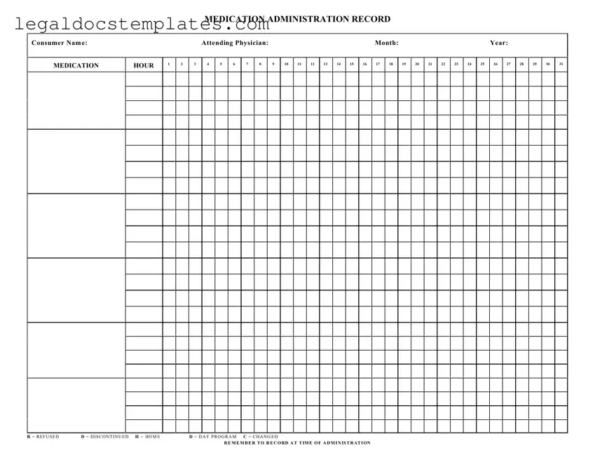 Fill Out Your Medication Administration Record Sheet Template