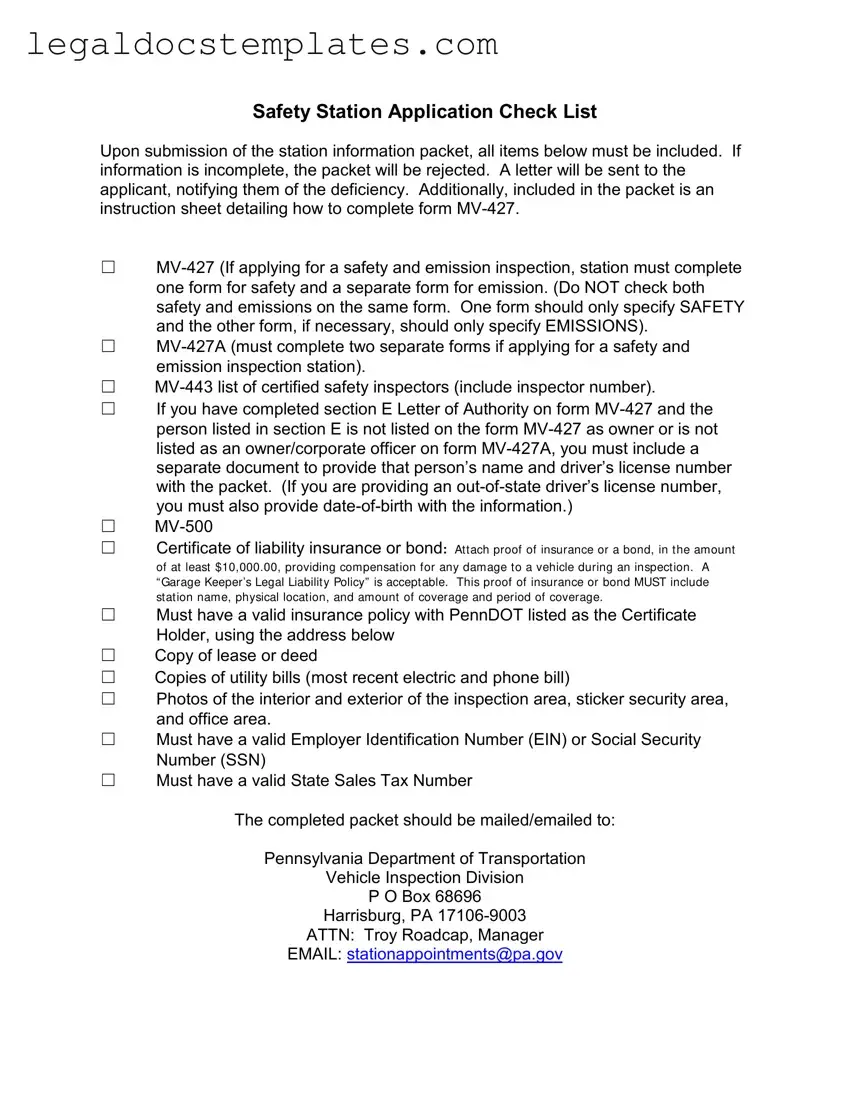 Fill Out Your Mv 427 Penndot Template