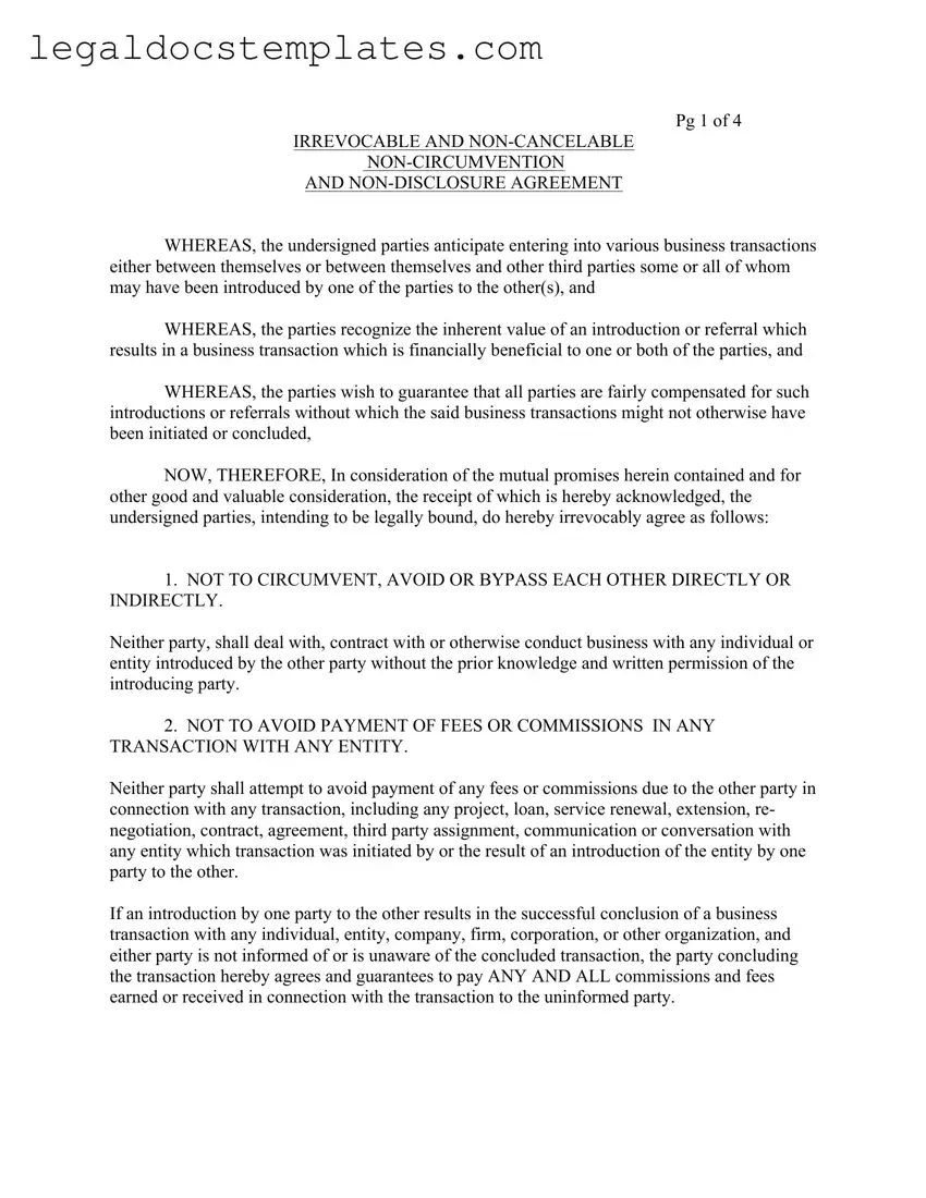 Fill Out Your Ncnd Template
