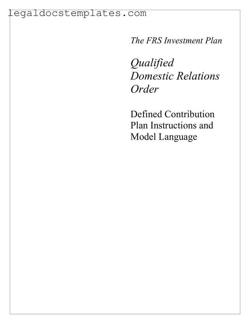 Fill Out Your Qdro Template