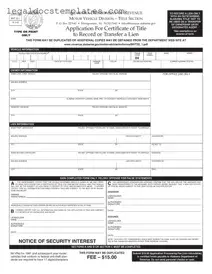 Fill Out Your Alabama Mvt 20 1 Template