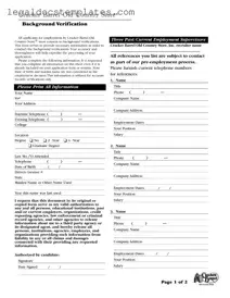 Fill Out Your Cracker Barrel Background Check Template