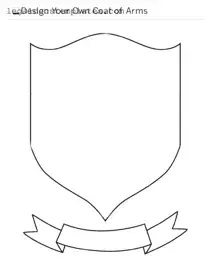 Fill Out Your Coat Of Arms Template