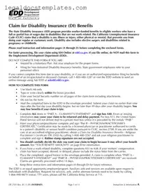 Fill Out Your EDD DE 2501 Template