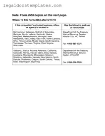Fill Out Your IRS 2553 Template
