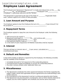 Printable Employee Loan Agreement Template