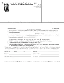 Fill Out Your Fl Dr 312 Template