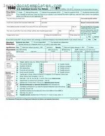Fill Out Your IRS 1040 Template