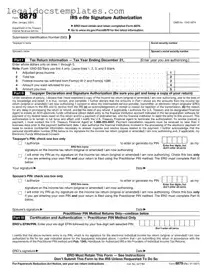 Fill Out Your IRS 8879 Template