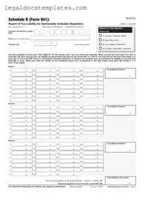 Fill Out Your IRS Schedule B 941 Template