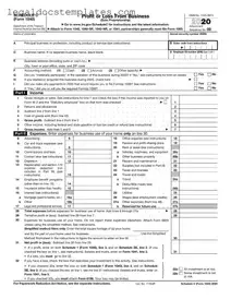 Fill Out Your IRS Schedule C 1040 Template