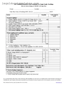 Fill Out Your LADBS NEC Standard Electrical Load Calculation Template