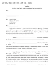 Fill Out Your Letter To Purchase Land Template