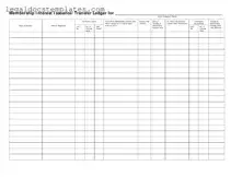 Fill Out Your Membership Ledger Template