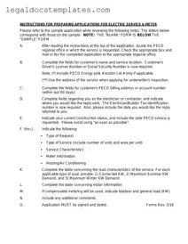 Fill Out Your Peco Service And Meter Application Template