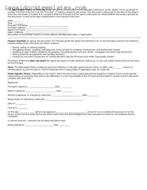 Printable Real Estate Power of Attorney Template