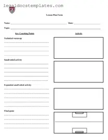 Fill Out Your Soccer Training Session Plan Template