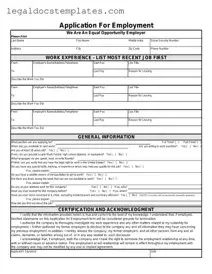 Fill Out Your Spanish Application Employment Template