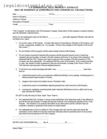 Fill Out Your Texas residential property affidavit T-47 Template