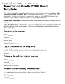 Printable Transfer-on-Death Deed Template