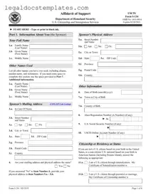 Fill Out Your USCIS I-134 Template