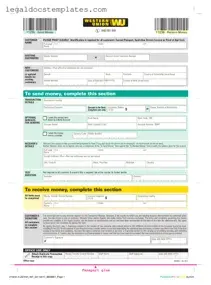 Fill Out Your Western Union Template