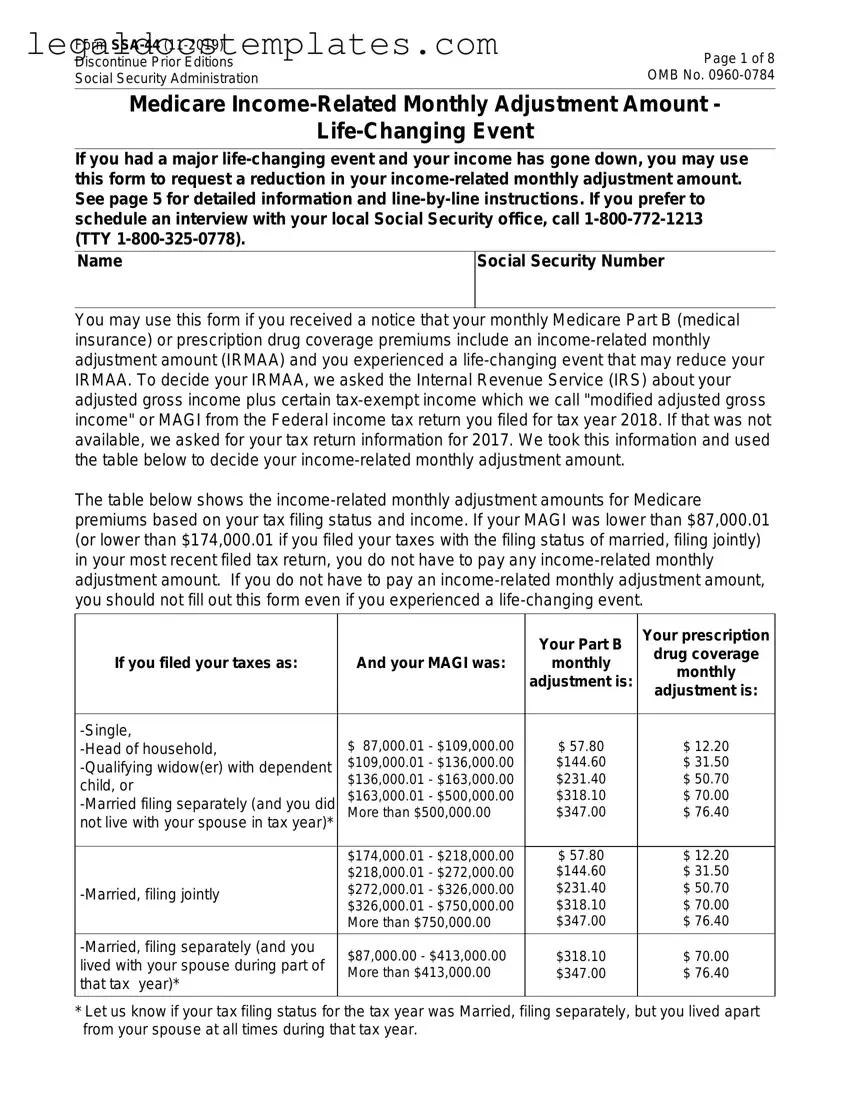 Fill Out Your SSA SSA-44 Template