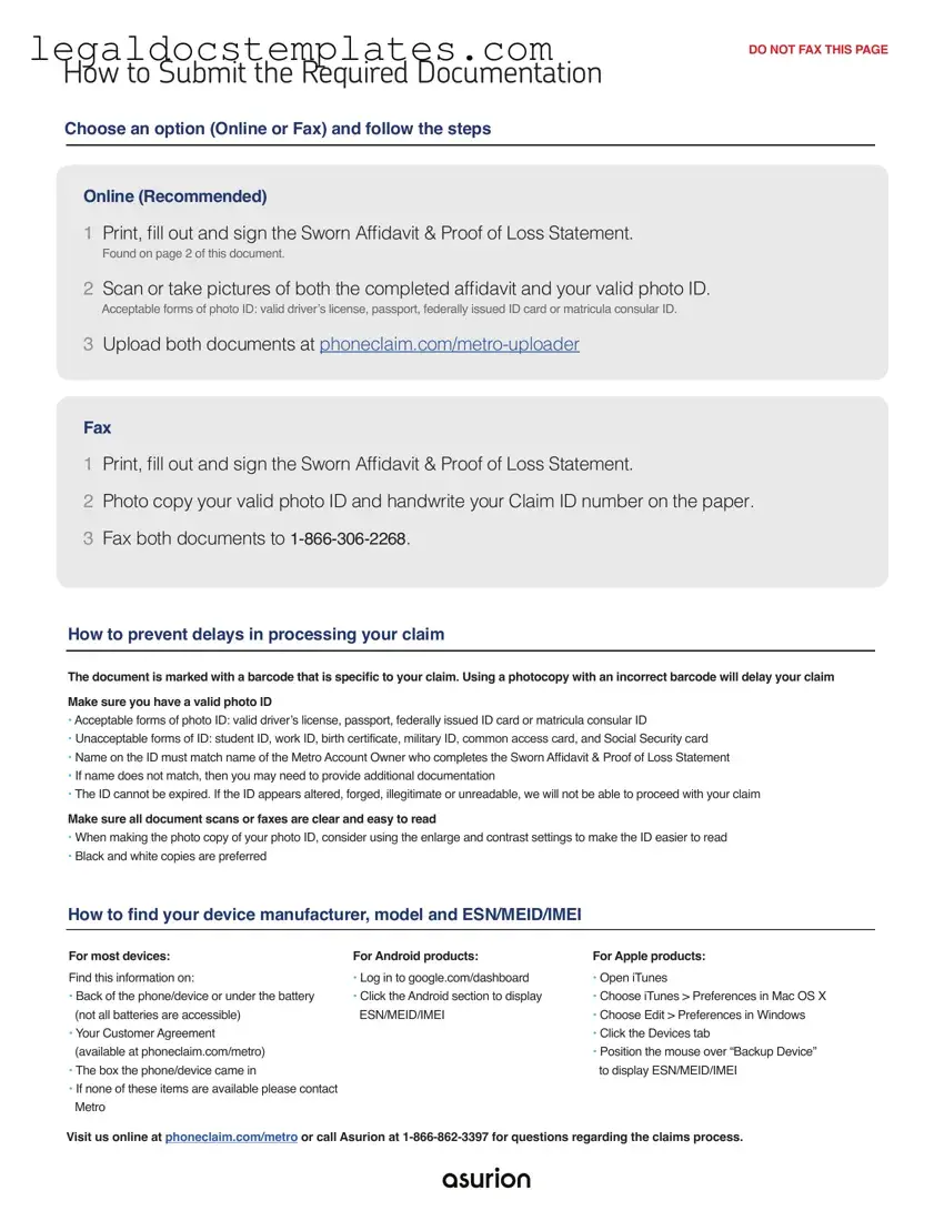 Fill Out Your Asurion F-017-08 MEN Template