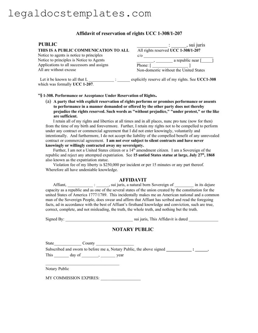 Fill Out Your Ucc 1 308 Template